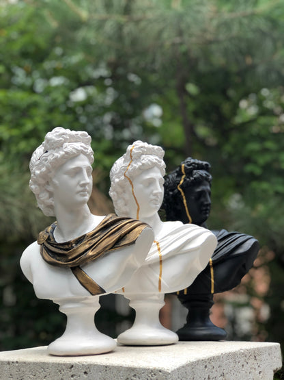Apollo Golden 3 Piece Sculpture Set