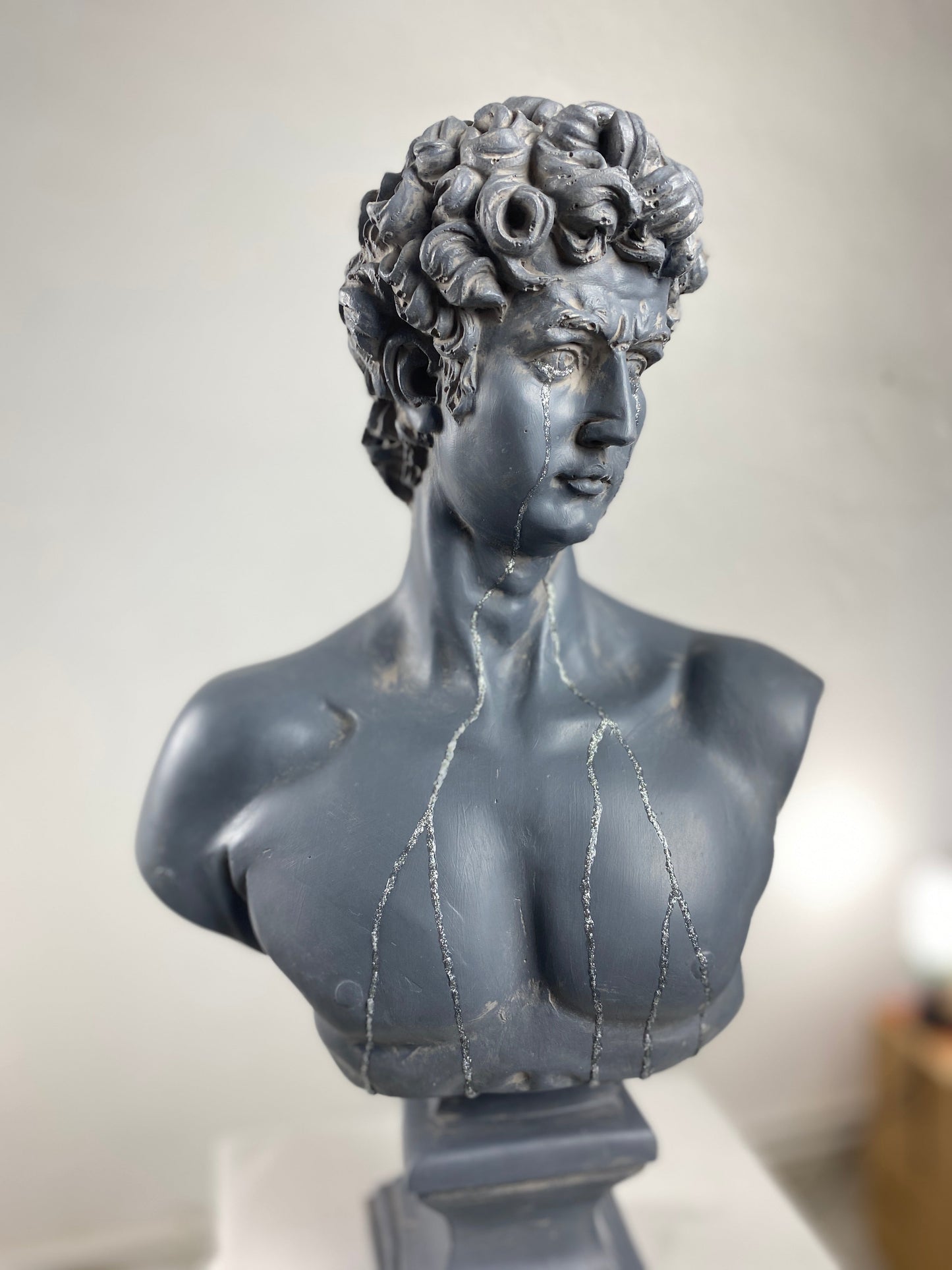 David Crying Large Statue