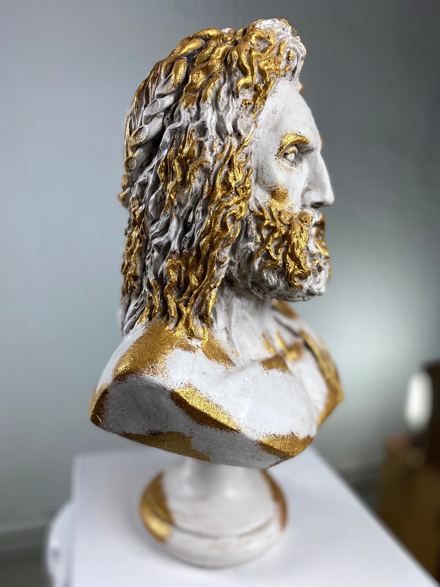 Zeus Antique Gold Heykel