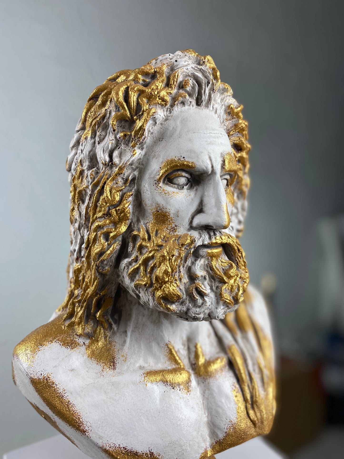 Zeus Antique Gold Heykel