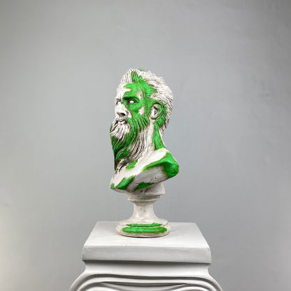 Poseidon Mossy Sculpture