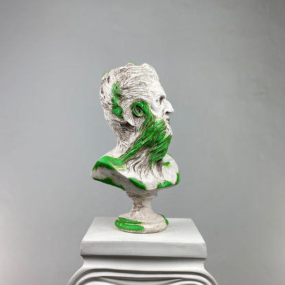 Poseidon Mossy Sculpture