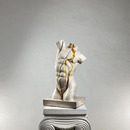 Torso Gold Rain Heykel