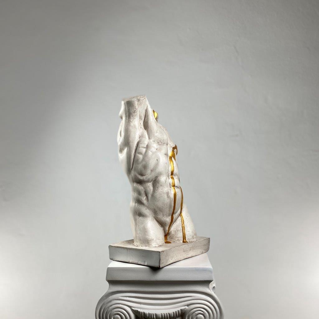 Torso Gold Rain Heykel